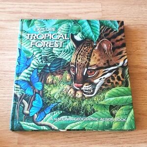 Vtg 1989 Explore a Tropical Forest, Pop-up Book